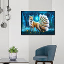Full Round Diamond Painting Nine Tailed Fox 5D DIY Wall Picture Mosaic Drawing
