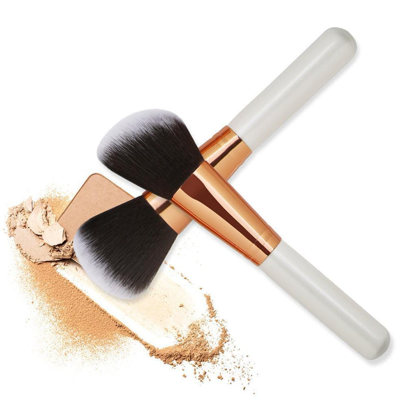 22pcs Makeup Brushes Kit Pro Eyeshadow Liner Lip Concealer Tool(White)