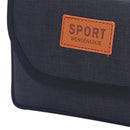 Men Oxford Cloth Phone Bags Double-layer Zipper Fanny Packs (A Black) Newly