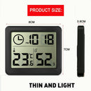 Durable Indoor Hygrometer Humidity Meter Digital Thermometer Electronic Clock