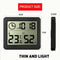 Durable Indoor Hygrometer Humidity Meter Digital Thermometer Electronic Clock
