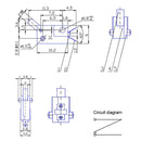 DVD Reset Movement Leaves Switch KFC-V-101 Auxiliary Switch Micro Limit Switch