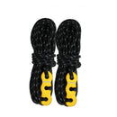 4pcs Tent Wind Rope Buckle Reflective Outdoor Camping Cord Lanyard (Black) Newly