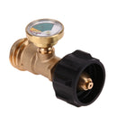 Propane Tank Gauge Gas Grill BBQ Pressure Meter Indicator Fuel Brass