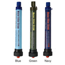 Camping Filter Straw Water Purifier Outdoor Drink Water Filter (Navy Blue)