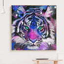 Bedroom Canvas Picture Mosaic Full Round Craft Tiger Animal Diamond Painting