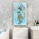Japanese Girl Oil Paint By Numbers Kits DIY Handpainted on Canvas Wall Art