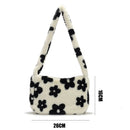 Capacity Furry Fluffy Soft Plush Totes Handbags Shoulder Bags Crossbody Bags