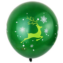 Kit Party Banner Decor Merry Christmas Latex Balloons Set Confetti Balloon