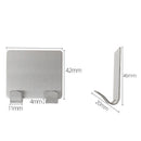 Self Adhesive Wall Hanger Stainless Steel Towel Hooks Kitchen Wall Door Holder