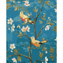 Frameless Hand Painted Picture DIY Singing Birds Painting By Numbers Wall D