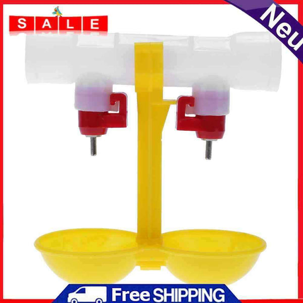 Doppelte Outlet trinken hängenden Hühner Tassen langlebig Nippel Trinker Geflüge
