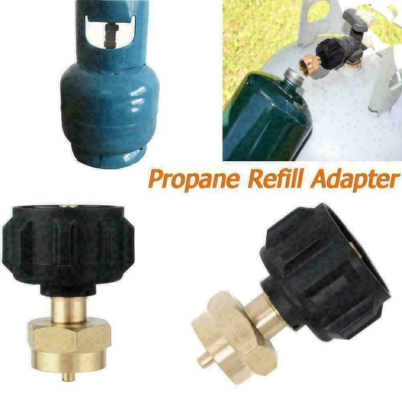 1PC Propane Bottle Refill Adapter 1 LB Small Cylinder Fill Tan Proper Easy B9G1