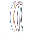 7pcs Metal Stainless Steel Wire Ropes Carabiner Key Hanging Cables EDC Tool