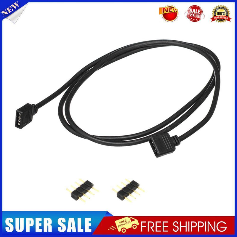 4Pin LED Extension Cable RGB 5050 3528 LED Strip Light Connector (3 meter)
