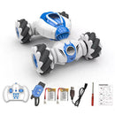 4WD Watch Gesture Sensor 2.4GHz RC Stunt Car Toys with 2 Battery (Blue) Newly