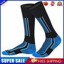 2pcs Winter Warm Thickened Ski Socks Outdoor Stockings (Kids Blue Black)