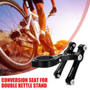 Bike Handbar Double Water Bottle Holder Clamp Bicycle Adapter Clip (Black) Newly