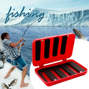 Fishing Tackle Box Sponge Fishing Bait Lure Hook Holder Organizer (Red) Newly