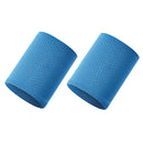 Wrist Sweatband Tennis Sport Wristband Volleyball Gym Wrist Brace (Blue) Newly