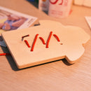 Kids Montessori Educational Toys Children Beads Lacing Board Wooden Toys