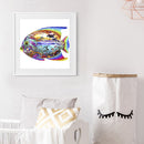 5D DIY Full Round Diamond Painting Color Fish Handmade Embroidery Kits for Gifts