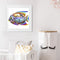 5D DIY Full Round Diamond Painting Color Fish Handmade Embroidery Kits for Gifts