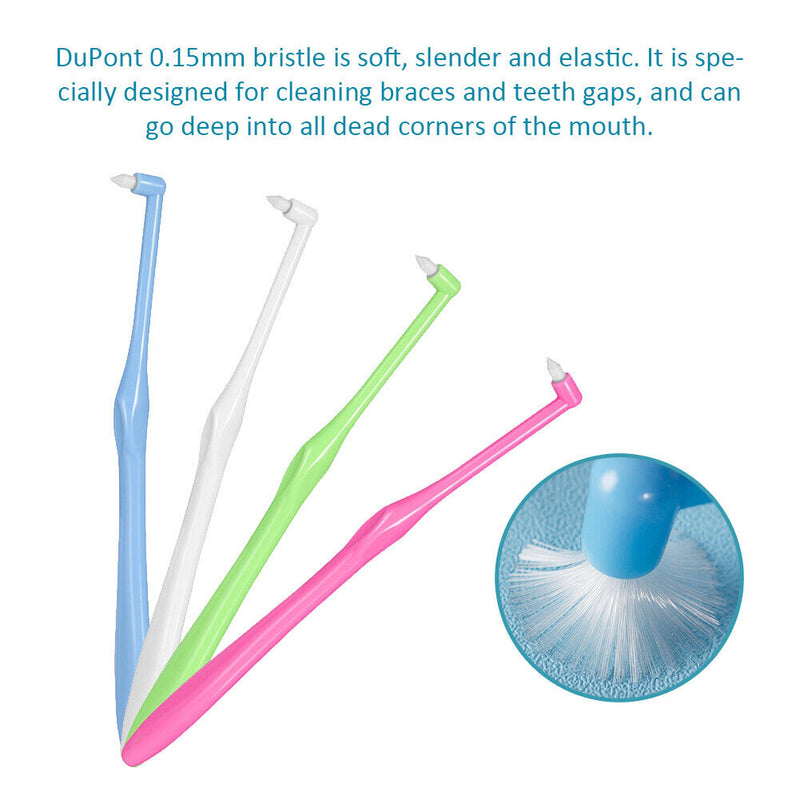 Interdental Soft Teeth Brush Orthodontic Cleaning Toothbrush Dental Oral Ca
