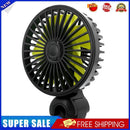 F407 Car Headrest Fan USB Powered Powerful 3-Speed Auto SUV Backseat Fan