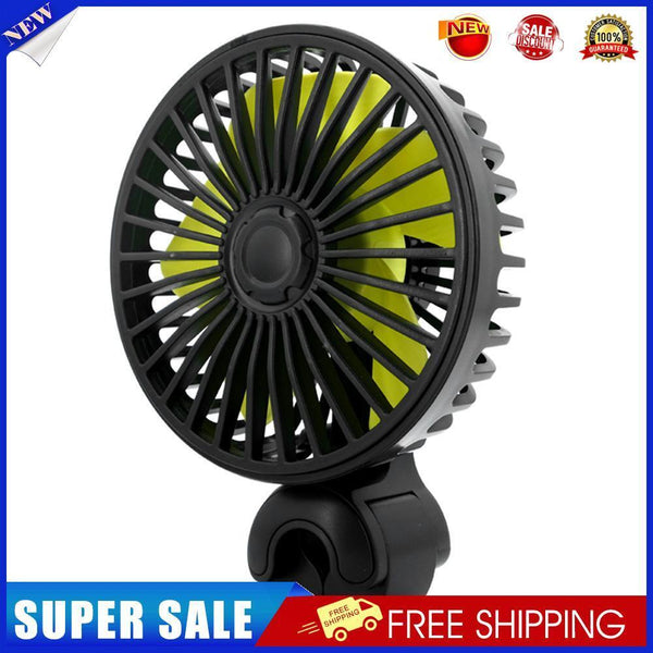 F407 Car Headrest Fan USB Powered Powerful 3-Speed Auto SUV Backseat Fan
