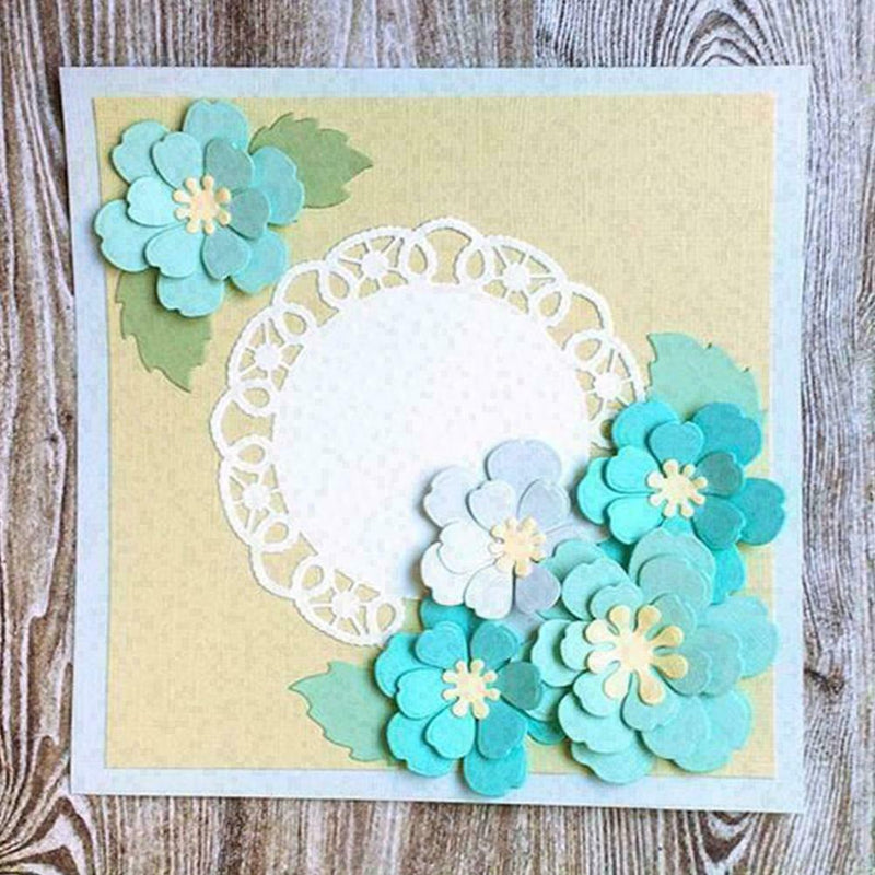 8Pcs Flower Spring Leaf Metal Cutting Dies Stencil Photo DIY F9R4 Album Z6J5