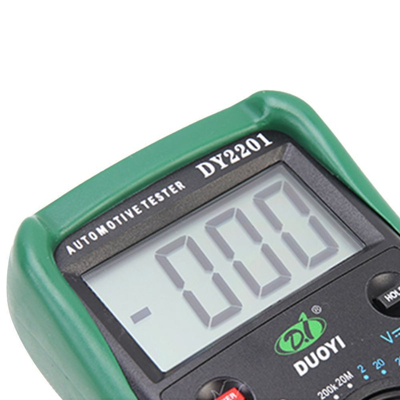Dwell Angle Temperature with Test Leads Digital Automotive Tester Multimeter