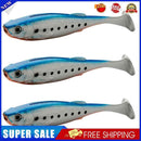 3pcs Soft Fish Bait Artificial T Tail Wobblers Minnow Fishing Lure (Style A