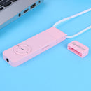 MP3 Player Strip Lossless Sound Support 64GB TF Card Media Players (Pink)