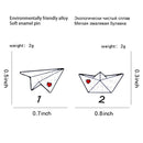 Badge Clothes Lapel Pin Dripping Oil Paper Plane Boat Brooch Enamel Pins