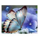 Blue Butterfly 5D Diamond DIY Painting Kit Home Decor Craft 30 X 25cm