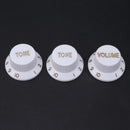 3pcs/Lots of Plastic Electric Guitar Bass Volume Rotary Selector Potentiometer Caps Diameter