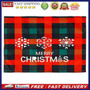Linen Plaid Place Mat Tableware Pad Heat Insulation Dine Placemat for Xmas De