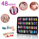 Nail Glitter Powder Nail Art Gel Polishing Culture Manicure Kit Colorful Sequins