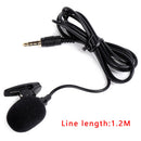 Clip-On Lapel Microphone 3.5mm Jack Lavalier Condenser Mic Recording Teaching
