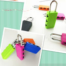 Resettable Small Vackpack Suitcase 3 Digit Combination Padlock Code Lock Travel
