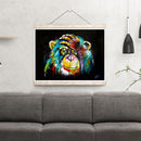 5D DIY Diamond Painting Chimpanzees Full Round Drill Mosaic Art Wall Pictur