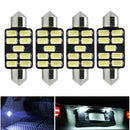 Canbus COB White C5W Car LED Reading Bulbs Festoon Light Dome Lamp For 4Pcs