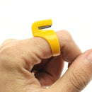 Plastic Thimble Sewing Ring Thread Cutter Finger Blade Needle Sewing Craft