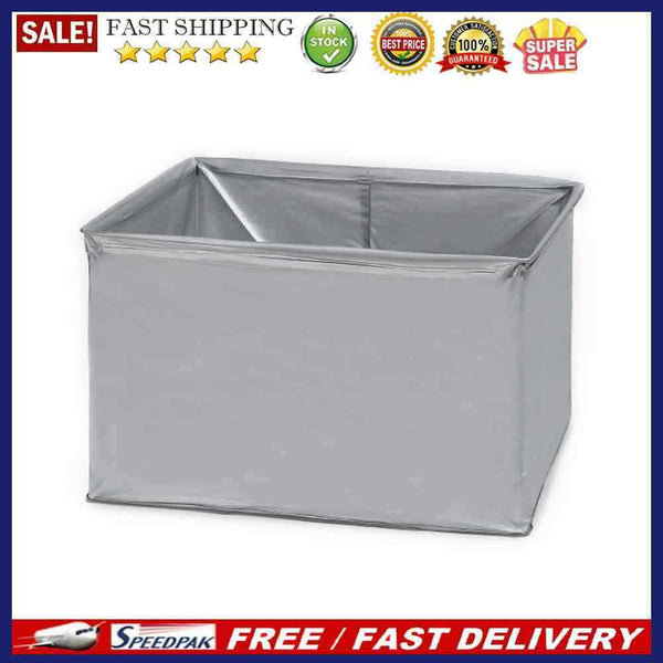 Folding Storage Box with Wooden Lid Outdoor Camping Clothing Sorting Organizers