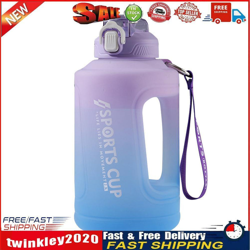 Sports Water Bottle Outdoor Fitness Travel Leakproof Frosted Cups (Purple) Newly