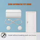 Semi-Automatic Door for Dogs Cats Prevents Opening and Closing Easy to Install