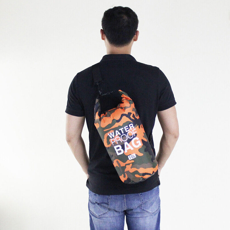 Waterproof Dry Sack Kayaking River Trekking Float Sailing Backpack (10L) Newly