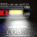 Ultra Bright Flashlight 6LED Powerful COB Side Lamp Rechargeable Torch Lights