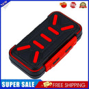 Fishing Waterproof Fish Tackle Box Double-Side Hook Bait Case (Black Red M)